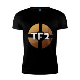 Мужская футболка премиум с принтом Team Fortress 2 (2) в Белгороде, 92% хлопок, 8% лайкра | приталенный силуэт, круглый вырез ворота, длина до линии бедра, короткий рукав | shooter | team fortress 2 | tf2 логотип | стрелялка | шутер