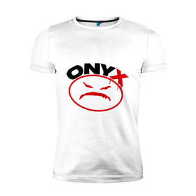Мужская футболка премиум с принтом Onyx в Белгороде, 92% хлопок, 8% лайкра | приталенный силуэт, круглый вырез ворота, длина до линии бедра, короткий рукав | Тематика изображения на принте: gangsta | hip hop | hop | оникс | хоп