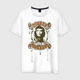 Мужская футболка хлопок с принтом Che Guevara в Белгороде, 100% хлопок | прямой крой, круглый вырез горловины, длина до линии бедер, слегка спущенное плечо. | 