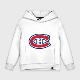 Детское худи Oversize хлопок с принтом Montreal Canadiens в Белгороде, френч-терри — 70% хлопок, 30% полиэстер. Мягкий теплый начес внутри —100% хлопок | боковые карманы, эластичные манжеты и нижняя кромка, капюшон на магнитной кнопке | montreal canadiens | канадская хоккейная лига | монтреал | нхл | хокей | хоккей
