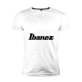 Мужская футболка премиум с принтом Ibanez в Белгороде, 92% хлопок, 8% лайкра | приталенный силуэт, круглый вырез ворота, длина до линии бедра, короткий рукав | гитара