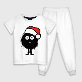 Детская пижама хлопок с принтом Рождественнский лохмач в Белгороде, 100% хлопок |  брюки и футболка прямого кроя, без карманов, на брюках мягкая резинка на поясе и по низу штанин
 | 2012 | new year | нг | новый 2012 | новый год | рождественский | рождество