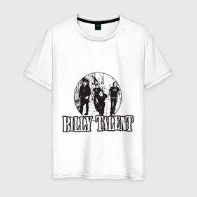 Мужская футболка хлопок с принтом Billy Talent в Белгороде, 100% хлопок | прямой крой, круглый вырез горловины, длина до линии бедер, слегка спущенное плечо. | билли талент | канада | канадский рок | рок | рок группа