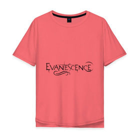 Мужская футболка хлопок Oversize с принтом Evanescence в Белгороде, 100% хлопок | свободный крой, круглый ворот, “спинка” длиннее передней части | Тематика изображения на принте: evanescence | американский рок | метал | рок | эвенескин