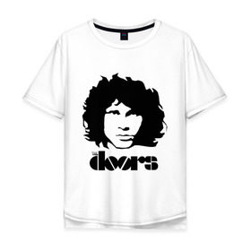 Мужская футболка хлопок Oversize с принтом The Doors (2) в Белгороде, 100% хлопок | свободный крой, круглый ворот, “спинка” длиннее передней части | doors | jim morrison | rock | блюз рок | джаз рок | джим моррисон | портреты | психоделический рок | рок