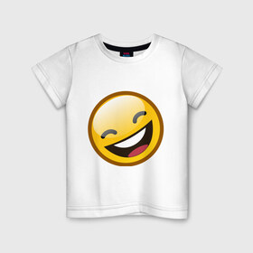 Детская футболка хлопок с принтом Emoticons tonygines (1) в Белгороде, 100% хлопок | круглый вырез горловины, полуприлегающий силуэт, длина до линии бедер | 