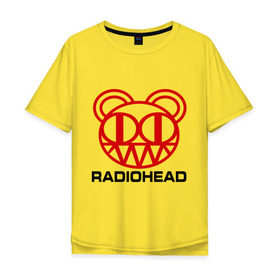 Мужская футболка хлопок Oversize с принтом Radiohead (2) в Белгороде, 100% хлопок | свободный крой, круглый ворот, “спинка” длиннее передней части | radiohead | rock | радиохед | рок