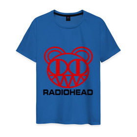 Мужская футболка хлопок с принтом Radiohead (2) в Белгороде, 100% хлопок | прямой крой, круглый вырез горловины, длина до линии бедер, слегка спущенное плечо. | Тематика изображения на принте: radiohead | rock | радиохед | рок
