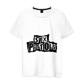 Мужская футболка хлопок с принтом Sex Pistols в Белгороде, 100% хлопок | прямой крой, круглый вырез горловины, длина до линии бедер, слегка спущенное плечо. | metall | punk | rock | метал | металл | панк | панк рок | рок