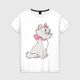 Женская футболка хлопок с принтом Коты аристократы (1) в Белгороде, 100% хлопок | прямой крой, круглый вырез горловины, длина до линии бедер, слегка спущенное плечо | аристократы | киса | кот | котенок | котик | котэ | кошка