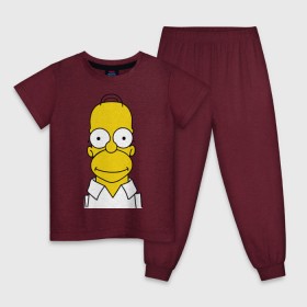 Детская пижама хлопок с принтом Simpsons (11) в Белгороде, 100% хлопок |  брюки и футболка прямого кроя, без карманов, на брюках мягкая резинка на поясе и по низу штанин
 | гомер