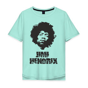 Мужская футболка хлопок Oversize с принтом Jimi Hendrix в Белгороде, 100% хлопок | свободный крой, круглый ворот, “спинка” длиннее передней части | Тематика изображения на принте: 60е | гитарист | джими хендрикс | джимми хендрикс | ретро | рок