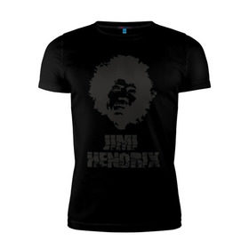 Мужская футболка премиум с принтом Jimi Hendrix в Белгороде, 92% хлопок, 8% лайкра | приталенный силуэт, круглый вырез ворота, длина до линии бедра, короткий рукав | Тематика изображения на принте: 60е | гитарист | джими хендрикс | джимми хендрикс | ретро | рок