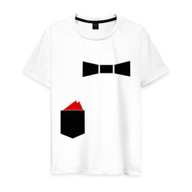Мужская футболка хлопок с принтом Бабочка (11) в Белгороде, 100% хлопок | прямой крой, круглый вырез горловины, длина до линии бедер, слегка спущенное плечо. | Тематика изображения на принте: 