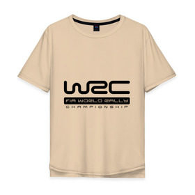 Мужская футболка хлопок Oversize с принтом WRC в Белгороде, 100% хлопок | свободный крой, круглый ворот, “спинка” длиннее передней части | championship | rally | world rally championship | wrc | авто2012 | ралли | чемпионат мира | чемпионат мира по ралли