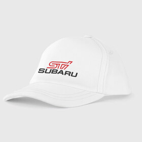 Детская бейсболка с принтом Subaru STI в Белгороде, 100% хлопок | классический козырек, металлическая застежка-регулятор размера | Тематика изображения на принте: impreza | sti | subaru | subaru impreza sti | subaru impreza wrx sti | subaru sti | subaru wrx sti | wrx | импреза | субару | субару сти