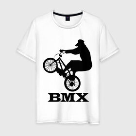 Мужская футболка хлопок с принтом BMX (3) в Белгороде, 100% хлопок | прямой крой, круглый вырез горловины, длина до линии бедер, слегка спущенное плечо. | bmx | бмх | велик | вело | велосипед | велосипедист | велоспорт | райдер | фрирайд | экстремальный спорт | экстрим