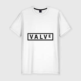 Мужская футболка премиум с принтом Valve в Белгороде, 92% хлопок, 8% лайкра | приталенный силуэт, круглый вырез ворота, длина до линии бедра, короткий рукав | valve | valvehalf life | разработчик
