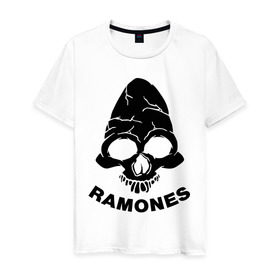 Мужская футболка хлопок с принтом Ramones в Белгороде, 100% хлопок | прямой крой, круглый вырез горловины, длина до линии бедер, слегка спущенное плечо. | Тематика изображения на принте: 