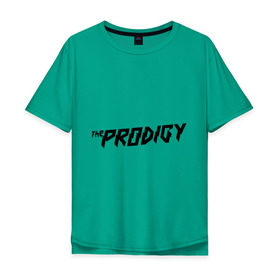 Мужская футболка хлопок Oversize с принтом The Prodigy логотип в Белгороде, 100% хлопок | свободный крой, круглый ворот, “спинка” длиннее передней части | heavy рок | metal | rock | trash | продиджи | продижи | трэш | хеви метал