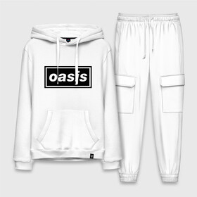Мужской костюм хлопок с толстовкой с принтом Oasis логотип в Белгороде,  |  | Тематика изображения на принте: metal | oasis | лого | лого oasis | метал | символика oasis | эмблема  oasis