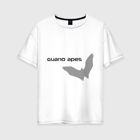Женская футболка хлопок Oversize с принтом Guano Apes в Белгороде, 100% хлопок | свободный крой, круглый ворот, спущенный рукав, длина до линии бедер
 | heavy metal | metal | rock | trash metal | метал | металл | рок | трэш метал | хеви метал
