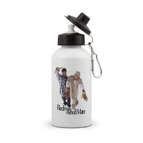 Бутылка спортивная с принтом Redman and Method Man в Белгороде, металл | емкость — 500 мл, в комплекте две пластиковые крышки и карабин для крепления | Тематика изображения на принте: gangsta | gansta | hip | hop | rap | рэп | рэпчина | хип | хоп