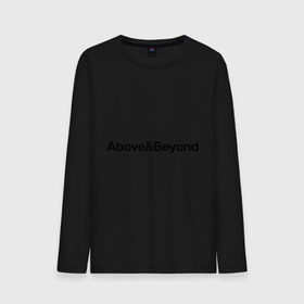 Мужской лонгслив хлопок с принтом Above Beyond в Белгороде, 100% хлопок |  | above | beyond | club | dj | диджей | клуб | надпись