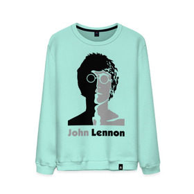 Мужской свитшот хлопок с принтом John Lennon в Белгороде, 100% хлопок |  | beatles | john lennon | lennon | битлз | битлс | битлы | леннон