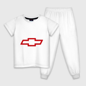 Детская пижама хлопок с принтом Chevrolett Logo в Белгороде, 100% хлопок |  брюки и футболка прямого кроя, без карманов, на брюках мягкая резинка на поясе и по низу штанин
 | chevrolett | авто | автомобили | автомобиль | бренд | бренды | логотип | шевроле