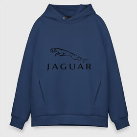 Мужское худи Oversize хлопок с принтом Jaguar в Белгороде, френч-терри — 70% хлопок, 30% полиэстер. Мягкий теплый начес внутри —100% хлопок | боковые карманы, эластичные манжеты и нижняя кромка, капюшон на магнитной кнопке | Тематика изображения на принте: jaguar | авто | автобренды | автомобили | машины | тачки | ягуар