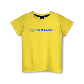 Детская футболка хлопок с принтом Subaru (3) в Белгороде, 100% хлопок | круглый вырез горловины, полуприлегающий силуэт, длина до линии бедер | Тематика изображения на принте: auto | subaru | авто | автобренды | автомобиль | субарик | субару | тачки