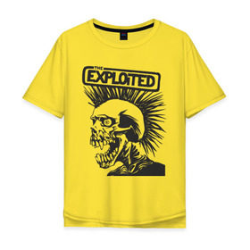 Мужская футболка хлопок Oversize с принтом Exploited в Белгороде, 100% хлопок | свободный крой, круглый ворот, “спинка” длиннее передней части | exploid | hardcore | punk | rock | панк | рок | рок группы | хард