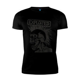 Мужская футболка премиум с принтом Exploited в Белгороде, 92% хлопок, 8% лайкра | приталенный силуэт, круглый вырез ворота, длина до линии бедра, короткий рукав | exploid | hardcore | punk | rock | панк | рок | рок группы | хард