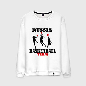 Мужской свитшот хлопок с принтом Русский баскетбол в Белгороде, 100% хлопок |  | российский