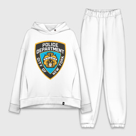 Женский костюм хлопок Oversize с принтом N.Y.P.D. в Белгороде,  |  | new york | nypd | police | police department | нью йорк