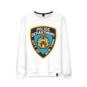 Мужской свитшот хлопок с принтом N.Y.P.D. в Белгороде, 100% хлопок |  | Тематика изображения на принте: new york | nypd | police | police department | нью йорк