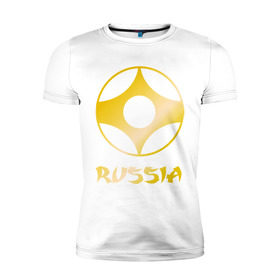 Мужская футболка премиум с принтом Киокусинкая карате в Белгороде, 92% хлопок, 8% лайкра | приталенный силуэт, круглый вырез ворота, длина до линии бедра, короткий рукав | киокушинкай