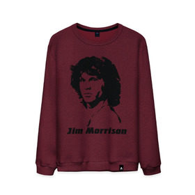 Мужской свитшот хлопок с принтом Jim Morrison в Белгороде, 100% хлопок |  | morrison | джим морисон | лицо jim morrison | лицо джима морисона | морисон