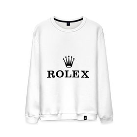 Мужской свитшот хлопок с принтом Rolex в Белгороде, 100% хлопок |  | rolex | бренд | гламурный | дорогой | корона | крутой | марка | пафосный | ролекс | часы