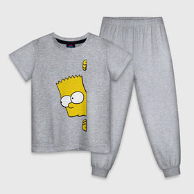 Детская пижама хлопок с принтом Bart Simpson (3) в Белгороде, 100% хлопок |  брюки и футболка прямого кроя, без карманов, на брюках мягкая резинка на поясе и по низу штанин
 | гомер