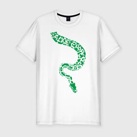 Мужская футболка премиум с принтом Alice Cooper змея в Белгороде, 92% хлопок, 8% лайкра | приталенный силуэт, круглый вырез ворота, длина до линии бедра, короткий рукав | Тематика изображения на принте: alice cooper | rock | змейка | змея | музыка | панк | рок | элис купер | элис купер змея