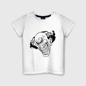 Детская футболка хлопок с принтом С джокером в Белгороде, 100% хлопок | круглый вырез горловины, полуприлегающий силуэт, длина до линии бедер | джокер