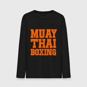 Мужской лонгслив хлопок с принтом Muay Thai Boxing в Белгороде, 100% хлопок |  | емельяненко | муай тай