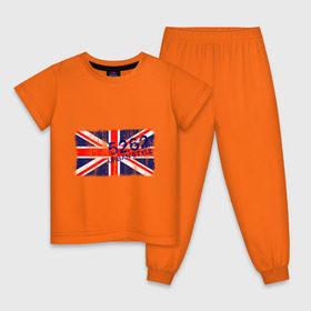 Детская пижама хлопок с принтом England Urban flag в Белгороде, 100% хлопок |  брюки и футболка прямого кроя, без карманов, на брюках мягкая резинка на поясе и по низу штанин
 | 5262 | england | gb | uk | urban style | англия | британия | британский флаг | великобритания | флаги
