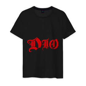 Мужская футболка хлопок с принтом Dio в Белгороде, 100% хлопок | прямой крой, круглый вырез горловины, длина до линии бедер, слегка спущенное плечо. | heavy metal | metal | rock | trash metal | метал | рок | трэш метал | хеви метал