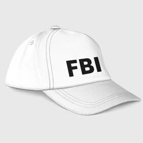 Бейсболка с принтом FBI (2) в Белгороде, 100% хлопок | классический козырек, металлическая застежка-регулятор размера | fbi | спецслужбы | фбр | федеральное бюро расследований