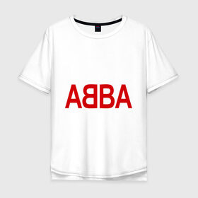 Мужская футболка хлопок Oversize с принтом ABBA в Белгороде, 100% хлопок | свободный крой, круглый ворот, “спинка” длиннее передней части | 70е | 80е | abba | абба | группа | квартет | музыка | музыкальные группы | поп музыка