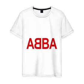 Мужская футболка хлопок с принтом ABBA в Белгороде, 100% хлопок | прямой крой, круглый вырез горловины, длина до линии бедер, слегка спущенное плечо. | 70е | 80е | abba | абба | группа | квартет | музыка | музыкальные группы | поп музыка