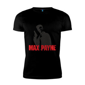 Мужская футболка премиум с принтом Max Payne (2) в Белгороде, 92% хлопок, 8% лайкра | приталенный силуэт, круглый вырез ворота, длина до линии бедра, короткий рукав | max payne | shooter | макс пейн | стрелялка | шутер